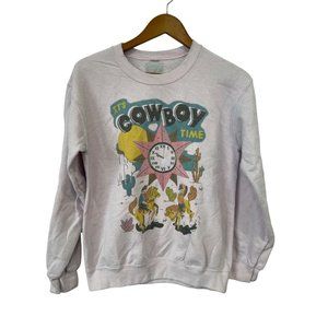 Gina Girls In Action It's Cowboy Time Pullover Sweatshirt Womens S Polyester